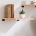 Estante de pared madera maciza de roble sin tratar 40x60x2