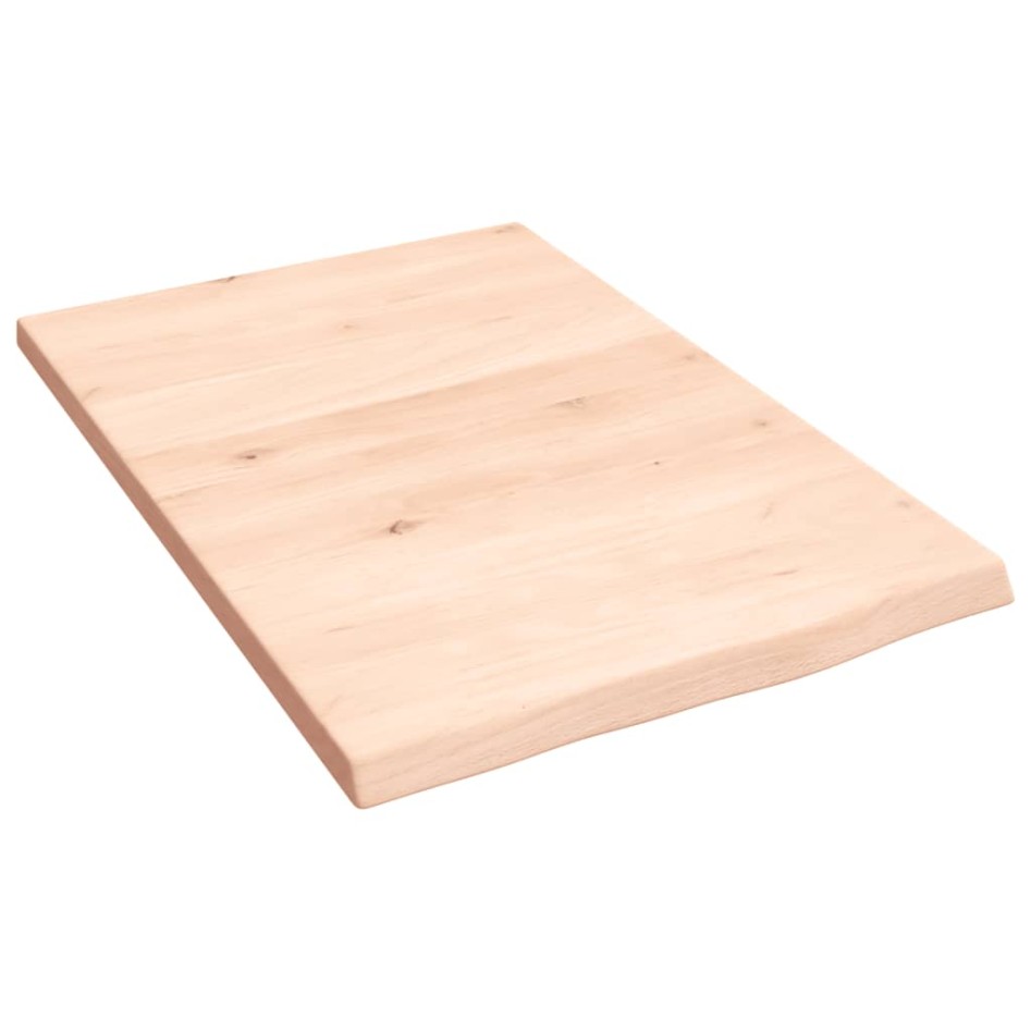Estante de pared madera maciza de roble sin tratar 40x60x2