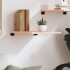 Estante de pared madera maciza de roble sin tratar 40x60x2
