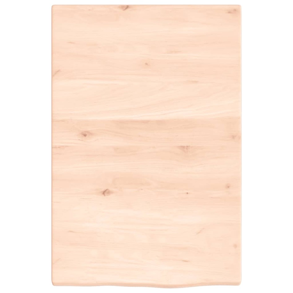 Estante de pared madera maciza de roble sin tratar 40x60x2