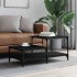 Mesa de centro madera contrachapada negro 100x50,5x45