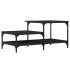 Mesa de centro madera contrachapada negro 100x50,5x45