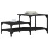 Mesa de centro madera contrachapada negro 100x50,5x45