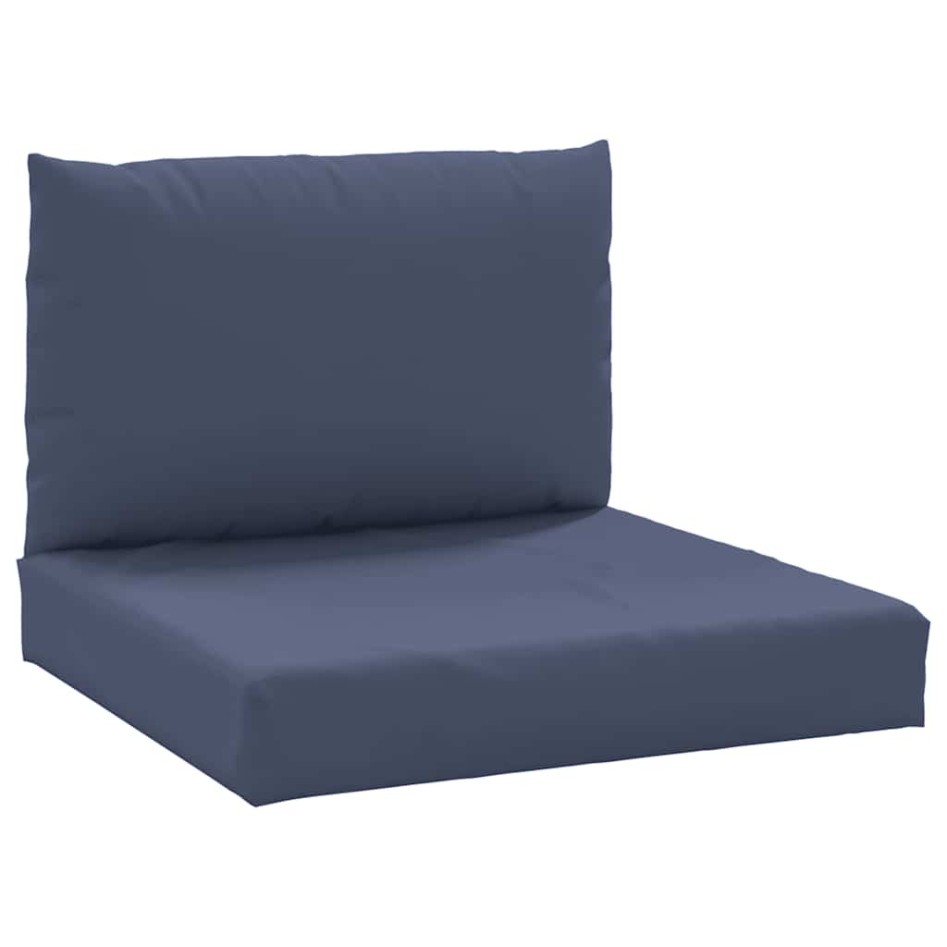 Cojines para muebles de palets 2 unidades tela azul