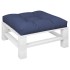 Cojín para sofá de palets de tela azul marino 70x70x12