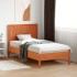 Cabecero de cama madera maciza de pino marrón cera 100