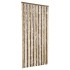 Cortina antimoscas chenilla marrón oscuro y beige 56x185