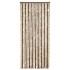 Cortina antimoscas chenilla marrón oscuro y beige 56x185