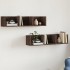 Muebles de pared 2 unidades madera de ingeniería marrón
