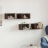Muebles de pared 2 unidades madera de ingeniería marrón