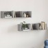 Muebles pared 2 uds madera ingeniería gris Sonoma 75x18x16,5