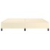 Estructura de cama box spring cuero sintético crema 200x200
