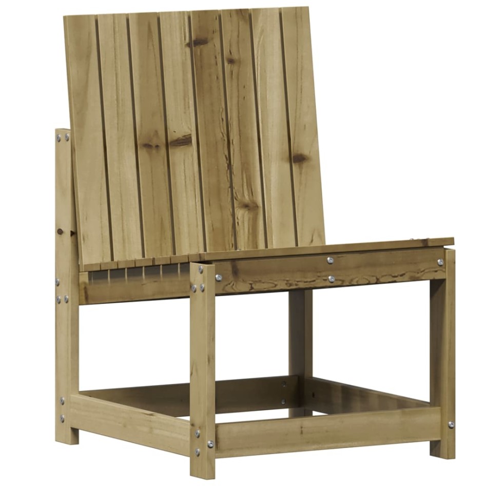 Silla de jardín madera de pino impregnada 50,5x55x77