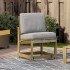 Silla de jardín madera de pino impregnada 50,5x55x77