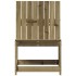 Silla de jardín madera de pino impregnada 50,5x55x77