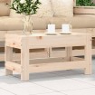 Taburete de jardín madera maciza de pino 62x30x32 cm