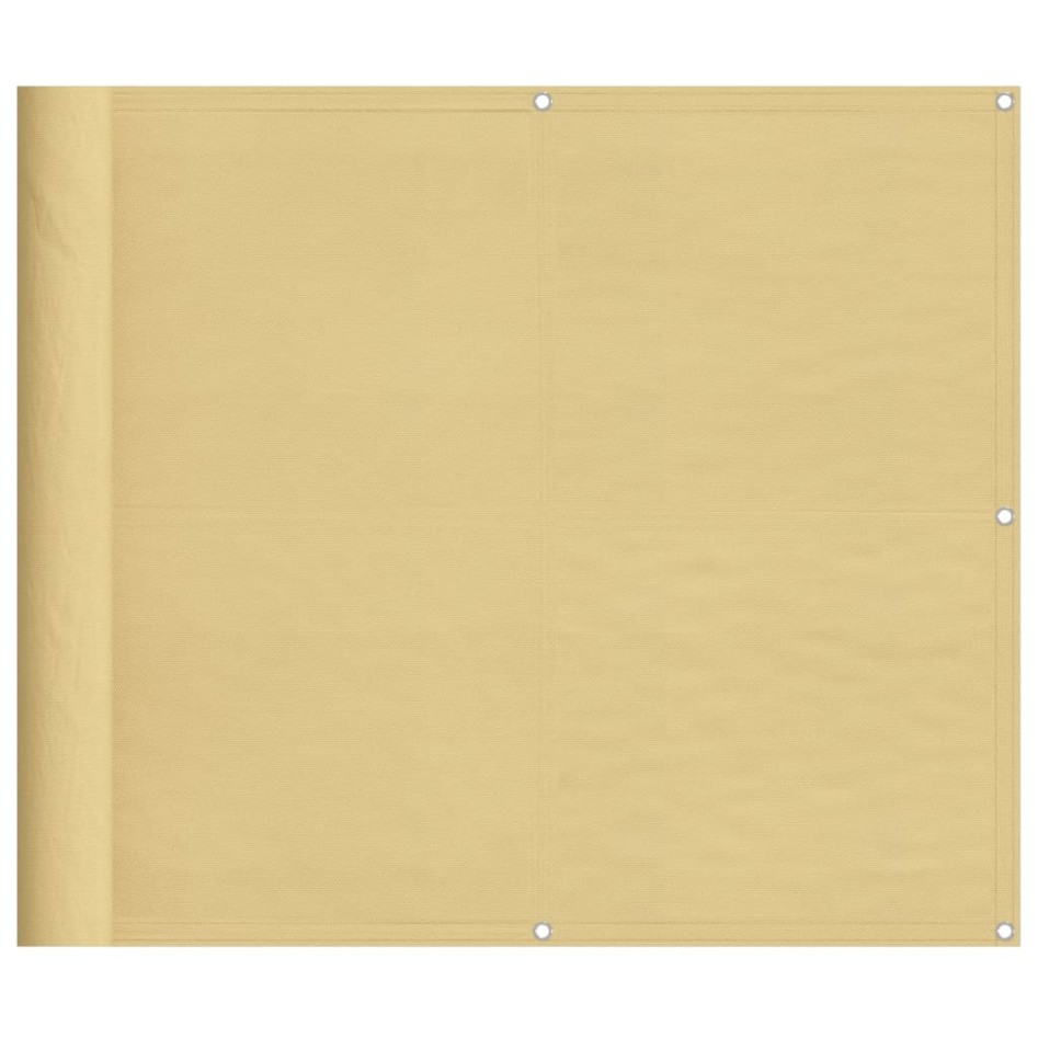 Pantalla de balcón 100% poliéster Oxford color arena 90x800