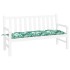 Cojín banco de jardín tela Oxford estampado hojas 150x50x7