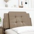 Cabecero de cama acolchado cuero sintético capuchino 90