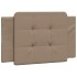 Cabecero de cama acolchado cuero sintético capuchino 90