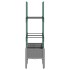 Jardinera con enrejado PP gris claro 80x40x142,5