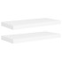 Estantes flotantes de pared 2 uds MDF blanco 60x23,5x3,8