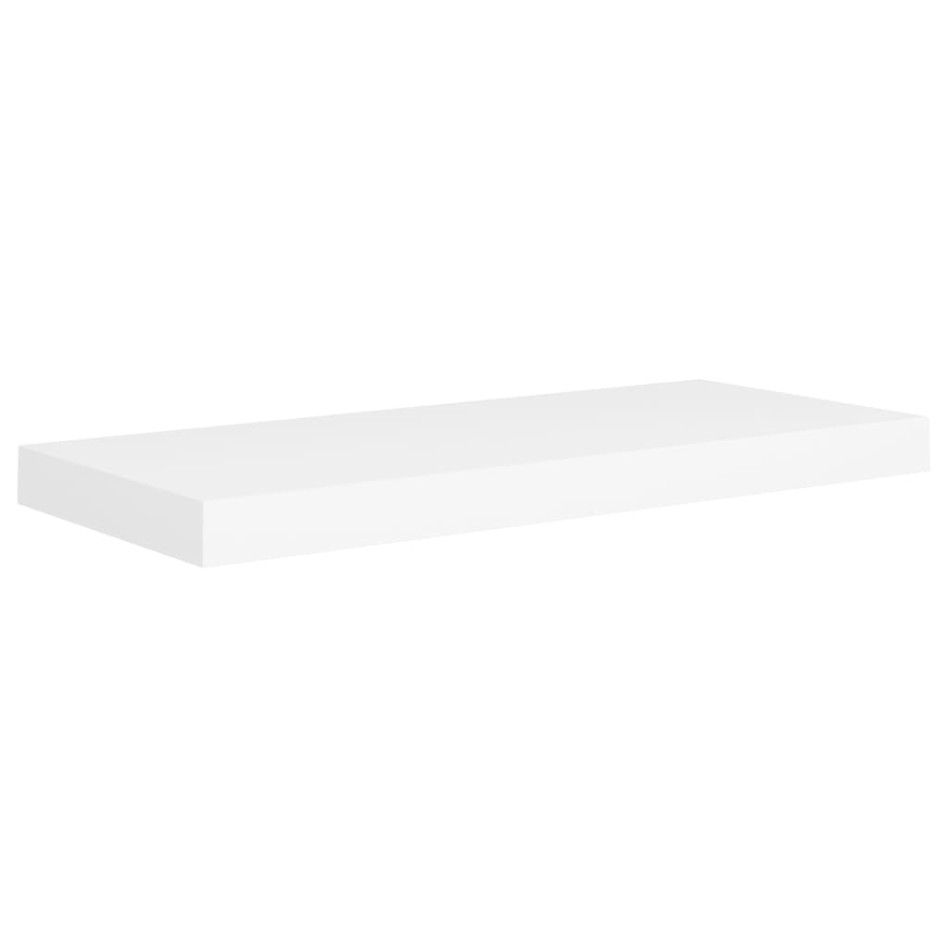 Estantes flotantes de pared 2 uds MDF blanco 60x23,5x3,8