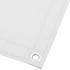 Pantalla de balcón 100% poliéster Oxford blanco 120x800