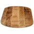 Tablero de mesa ovalado madera maciza mango rugosa 80x40x2,5