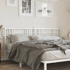 Cabecero de metal blanco 200