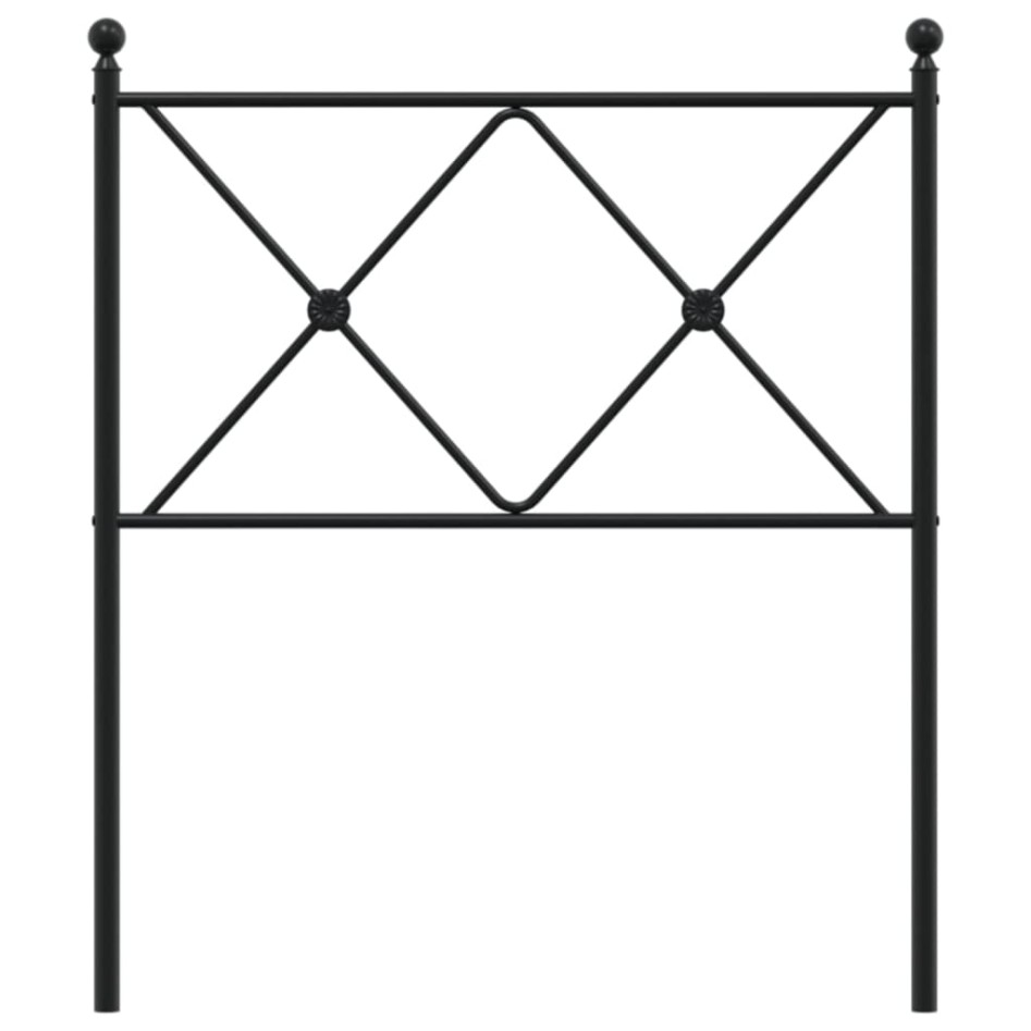 Cabecero de metal negro 75