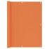 Toldo para balcón de tela oxford naranja 120x600
