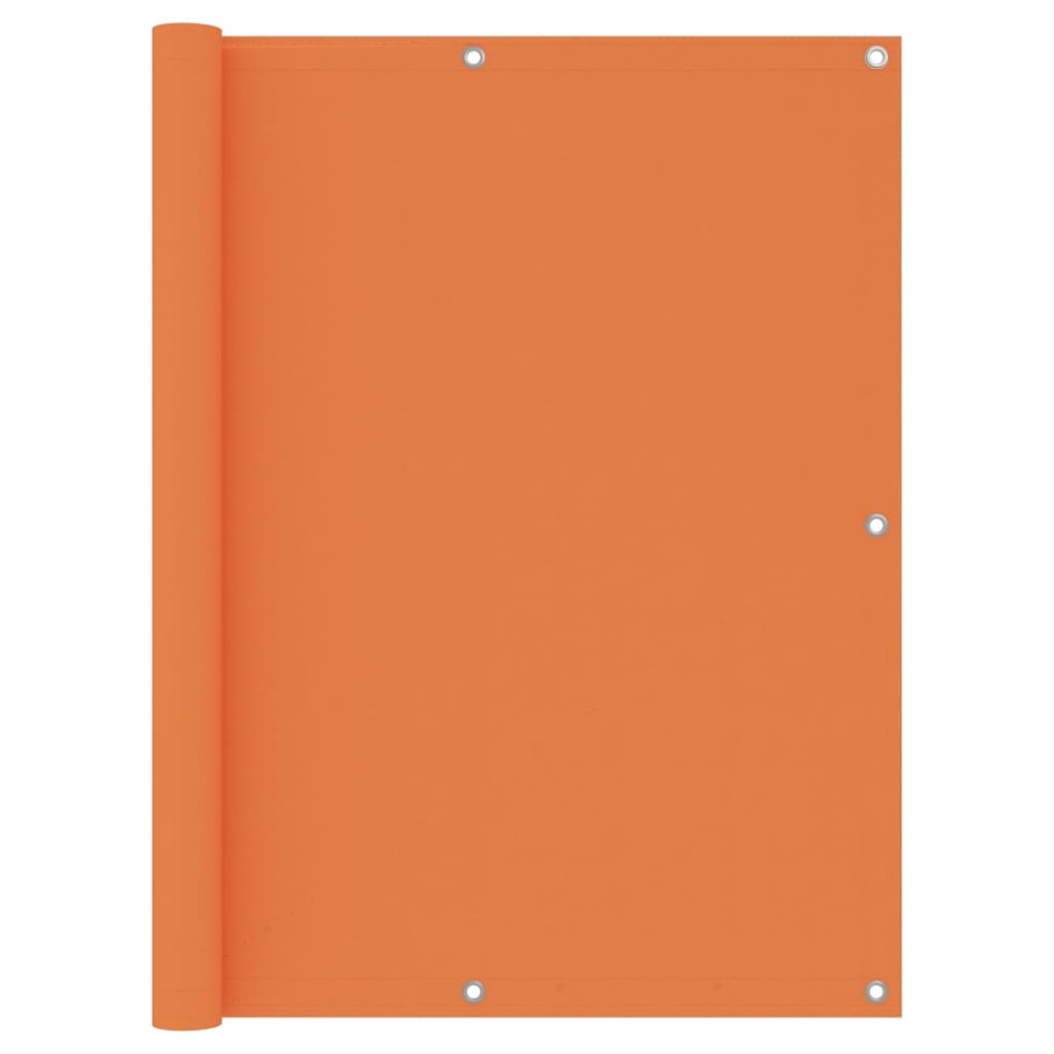 Toldo para balcón de tela oxford naranja 120x600