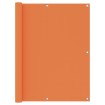 Toldo para balcón de tela oxford naranja 120x600 cm