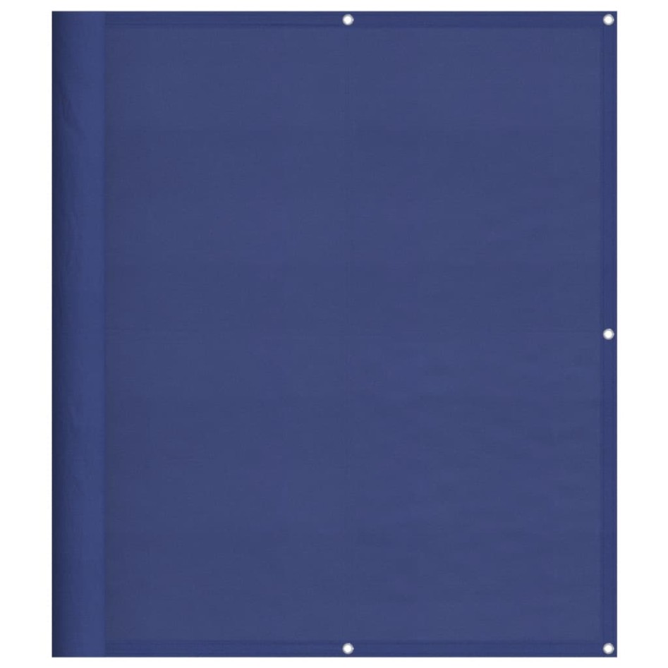 Pantalla de balcón 100% poliéster Oxford azul 120x700