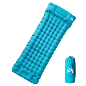 Colchón de camping autoinflable con almohada 1 persona