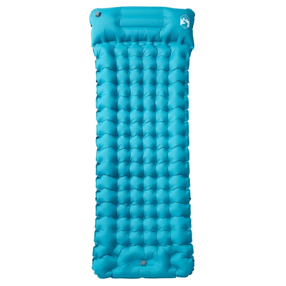 Colchón de camping autoinflable con almohada 1 persona