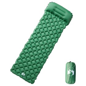 Colchón de camping inflable con almohada 1 persona