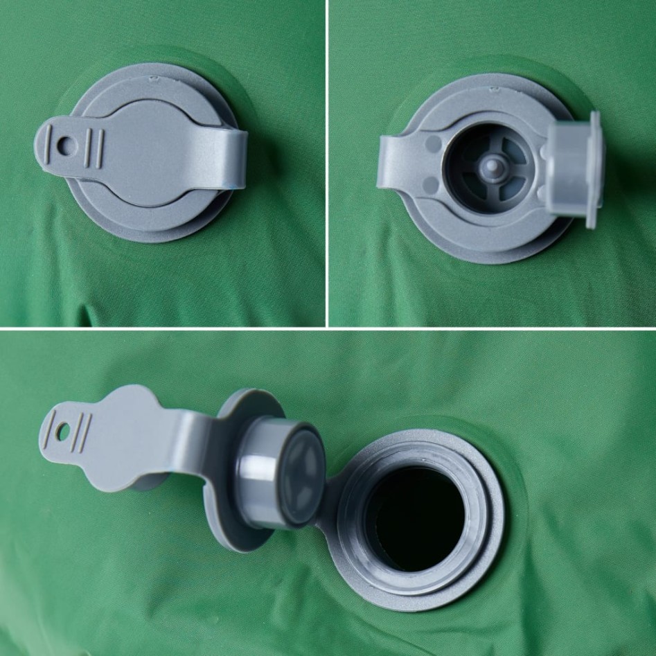 Colchón de camping inflable con almohada 1 persona