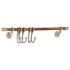 Perchero de pared aluminio 75x15