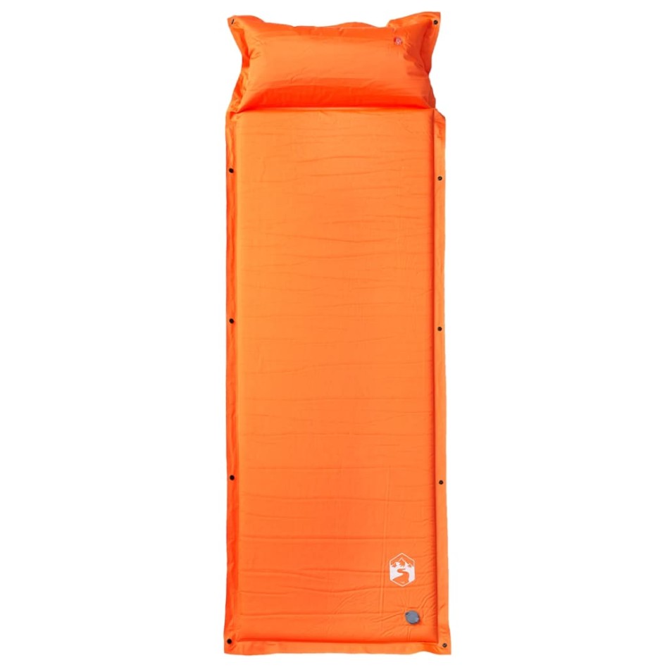 Colchón de camping autoinflable con almohada 1 persona