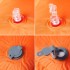Colchón de camping autoinflable con almohada 1 persona