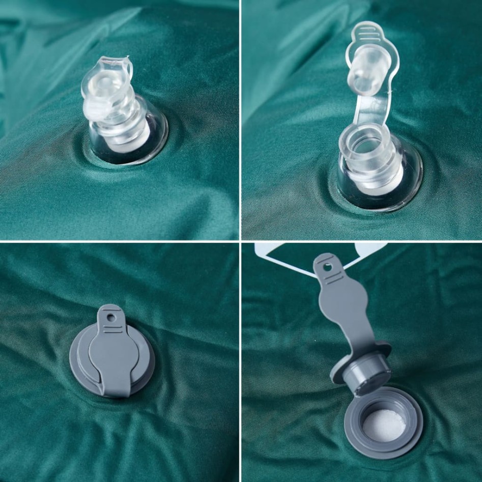 Colchón de camping autoinflable con almohada 1 persona