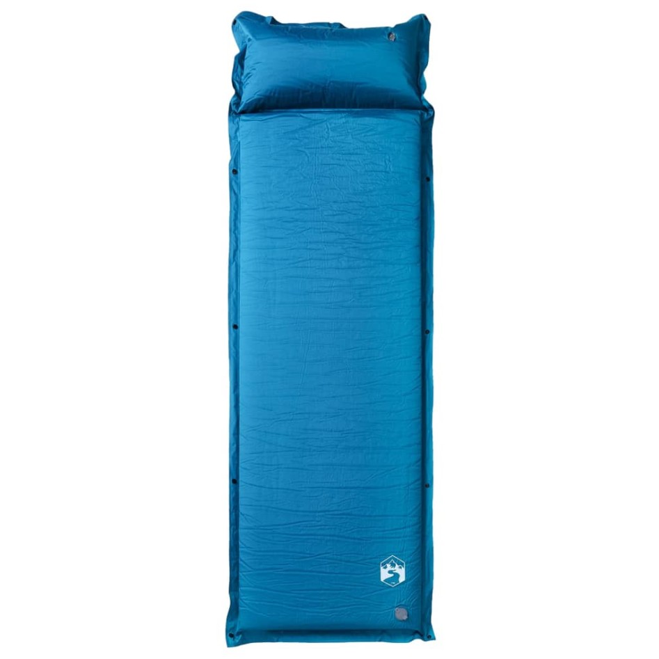 Colchón de camping autoinflable con almohada 1 persona