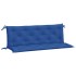 Cojines de banco de jardín 2 uds tela Oxford azul 150x50x7