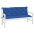Cojines de banco de jardín 2 uds tela Oxford azul 150x50x7