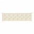 Cojín para banco de jardín tela Oxford crema 200x50x7