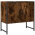 Armario lavabo baño madera ingeniería roble ahumado 60x33x60