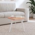 Tablero de mesa cuadrado de madera maciza de haya 40x40x4