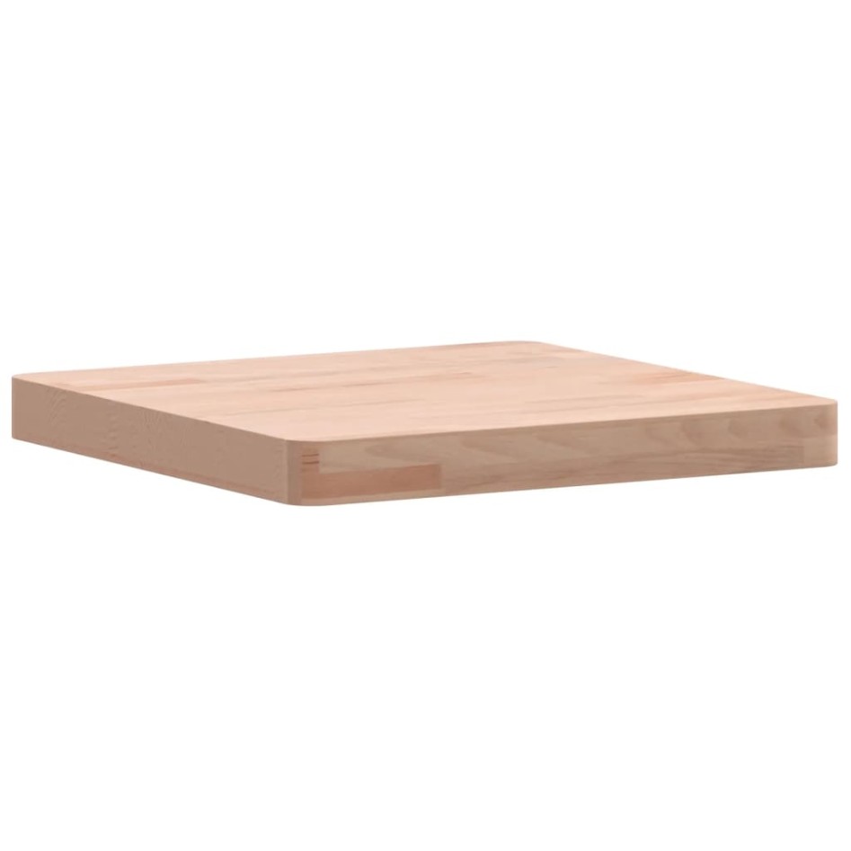 Tablero de mesa cuadrado de madera maciza de haya 40x40x4